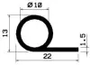 1730/not.EPDM P-profile