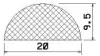 25341/EPDM65 D-profile