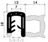 0096/microporous EPDM/EPDM with metal reinforcement