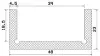 25670/PVC65-white Profile-U