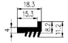 18.3 × 11.2 mm EPDM 70 - joint cover