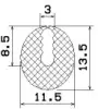 25436/EPDM65 Profile-U