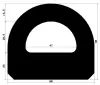 2393/EPDM65 D-profile