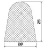 25767/EPDM65 D-profile