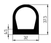 37.5/6.5 × 32 mm EPDM 70