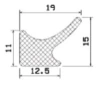 25092/EPDM65 Profile door frames
