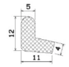 25037/EPDM65 Profile door frame