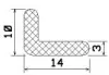 25586/CR-Neoprene Profile-L