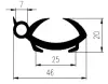 46/24 x 20 mm EPDM 70