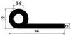 2104/not.silicone P-profile