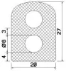 25559/EPDM65 D-profile