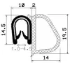 0960/microporous EPDM/ EPDM with metal reinforcement