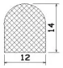 25110/cellularEPDM  D-profile