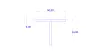 50 × 44 mm, T-profile, TPE 65, black,  