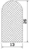 25213/CR-Neoprenee  D-profile