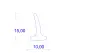 15 x 10 mm, PVC 65, - Profile T