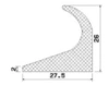 25059/EPDM65 Profile door frame