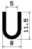 0484/EPDM65 Profile-U grey