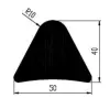 50 × 40 mm EPDM70