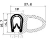 0351/microporous EPDM/EPDM with metal reinforcement