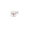 25606/EPDM65 - crown, self-adhesive