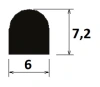 7.2 × 6 mm NBR 60