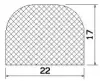 25785/EPDM65 D-profile