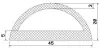 25700/EPDM65 D-profile