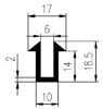 14x10x6mm PVC 65 Profile-U