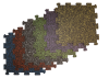 PUZZLE 970 × 970 × 10 mm, Regranulate, black + blue
