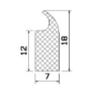 2522/EPDM65 Profile door frames