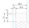 28.2 × 17 mm, PVC 65, black