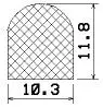 25471/EPDM65 D-profile