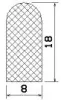 25263/EPDM65  D-profile