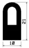 2113/EPDM70 D-profile