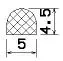 25452/EPDM65 D-profile