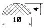 50490/EPDM65 D-profile