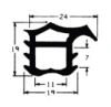 1296/TPE65 Profile door frames