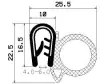 0182/microporous EPDM/EPDM with metal reinforcement