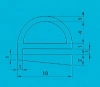 10x9mm, PVC 46, black, Profile V5