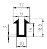 14x10x6mm EPDM 70 Profile-U