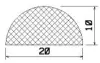 50110/EPDM65 D-profile