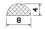 25533/EPDM65 D-profile