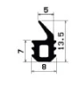 25104/TPE65 Profile door frames