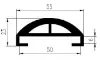 55/50 x 23 mm EPDM 70