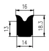 16/14 x 18.3 mm, Thickness 60 – joint cover
