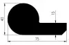 75 x 40 x 15 mm EPDM 60