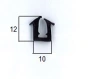 12 x 10 mm, glazing, PVC65, black, Profile-U