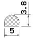25462/EPDM65 D-profile