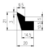 20 × 21 × 10.5 mm NBR 70